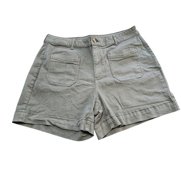 Simply Vera Vera Wang Pants - Simply Vera Wang Mid Rise Shorts Denim Bottoms Womens Plus Size 16 Olive Green